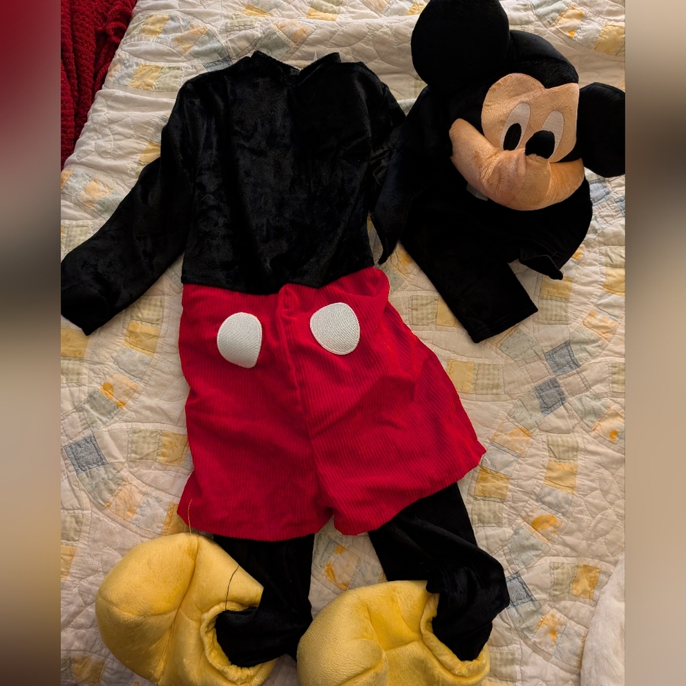 Disney Mickey Mouse Costume - Black, Red, Yellow